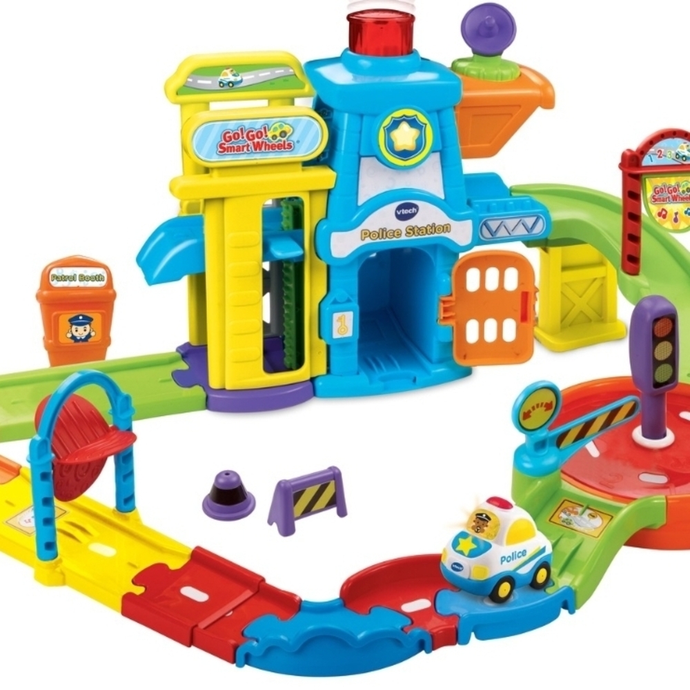 VTech Go! Go! Smart Wheels Police Station Playset - Multicolor